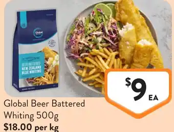Foodworks Global beer battered whiting offer