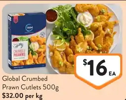 Foodworks Global crumbed prawn cutlets offer