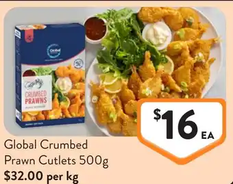 Foodworks Global crumbed prawn cutlets offer