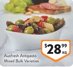 Foodworks Ausfresh antipasto mixed bulk varieties offer