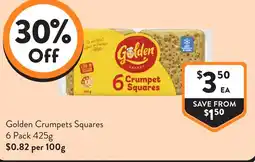 Foodworks Golden Crumpets Squares offer