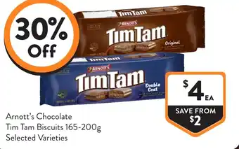 Foodworks Arnott's chocolate Tim Tam Biscuits offer