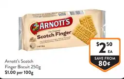 Foodworks Arnott's Scotch Finger Biscuit offer