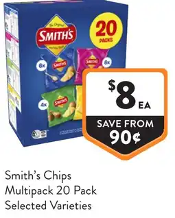 Foodworks Smith's Chips Multipack offer