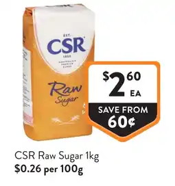 Foodworks CSR Raw Sugar offer