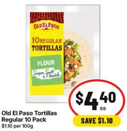 IGA Old El Paso Tortillas Regular offer