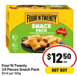 IGA Four N Twenty 24 Pieces Snack Pack offer