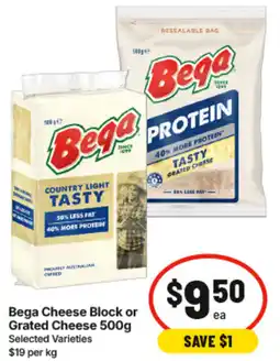 IGA Bega Cheese Block or Grated Cheese offer