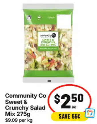 IGA Community Co Sweet & Crunchy Salad Mix offer