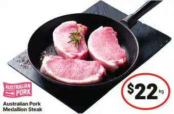 IGA Australian Pork Medallion Steak offer