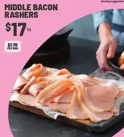 IGA Middle bacon rashers offer