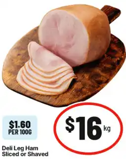 IGA Deli Leg Ham Sliced or Shaved offer