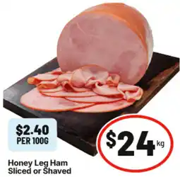 IGA Honey Leg Ham Sliced or Shaved offer