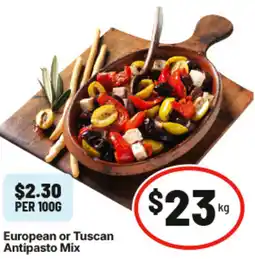 IGA European or Tuscan Antipasto Mix offer