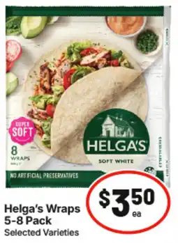 IGA Helgas Wraps offer