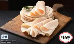 IGA Chicken Breast Supreme Sliced or Shaved offer