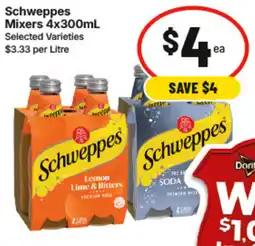 IGA Schweppes mixers offer
