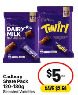 IGA Cadbury Share Pack offer