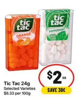 IGA Tic Tac offer
