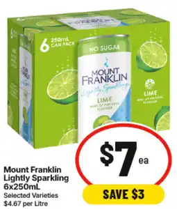 IGA Mount franklin lightly sparkling offer