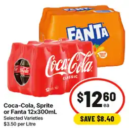 IGA Coca cola sprite or fanta offer