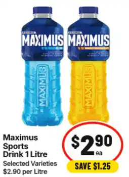 IGA Maximus Sports Drink offer