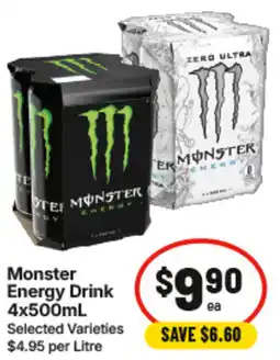 IGA Monster energy drink offer