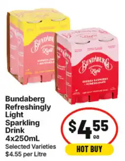 IGA Bundaberg refreshingly light sparkling drink offer