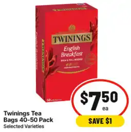 IGA Twinings Tea Bags offer