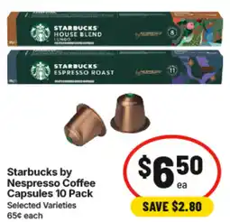 IGA Starbucks by Nespresso Coffee Capsules offer