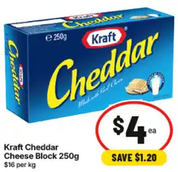 IGA Kraft Cheddar Cheese Block offer