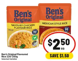 IGA Bens Original Flavoured Rice offer