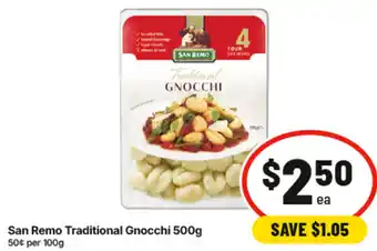 IGA San Remo Traditional Gnocchi offer