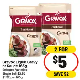 IGA Gravox Liquid Gravy or Sauce offer