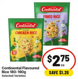 IGA Continental Flavoured Rice offer