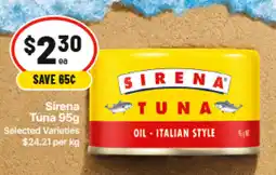 IGA Sirena Tuna offer