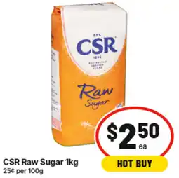 IGA Csr raw sugar offer