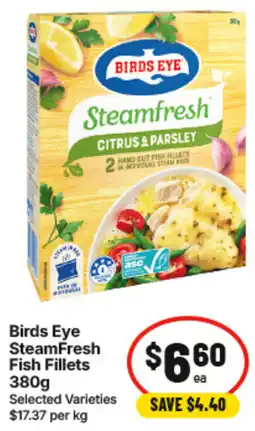 IGA Birds Eye SteamFresh Fish Fillets offer