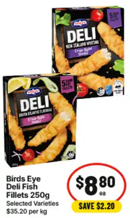 IGA Birds Eye Deli Fish Fillets offer