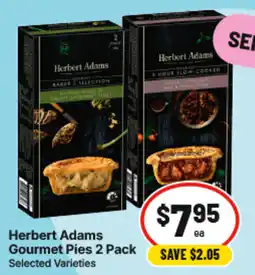 IGA Herbert Adams Gourmet Pies 2 Pack offer
