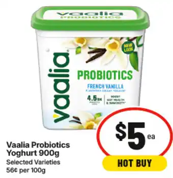 IGA Vaalia Probiotics Yoghurt offer