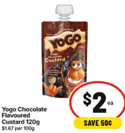 IGA Yogo Chocolate Flavoured Custard offer