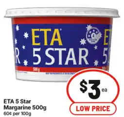 IGA Eta 5 star margarine offer
