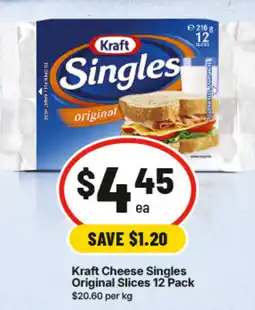 IGA Kraft Cheese Singles Original Slices offer