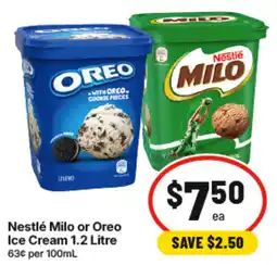 IGA Nestlé Milo or Oreo Ice Cream offer
