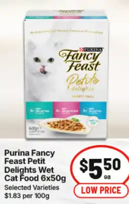 IGA Purina Fancy Feast Petit Delights Wet Cat Food offer