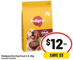 IGA Pedigree Dry Dog Food offer