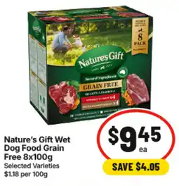 IGA Nature's Gift Wet Dog Food Grain Free offer