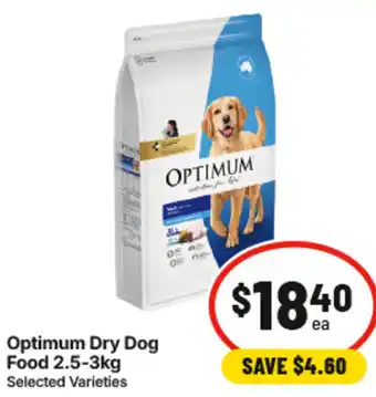 IGA Optimum Dry Dog Food offer