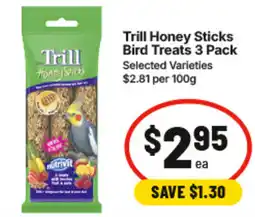 IGA Trill Honey Sticks Bird Treats offer